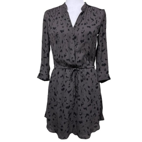 Babaton Leopard Bennett Silk Dress - Picture 1 of 11